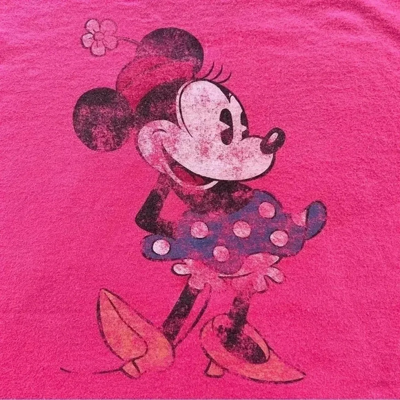 Disney vintage women’s hot pink Minnie Mouse tee shirt - Picture 6 of 8